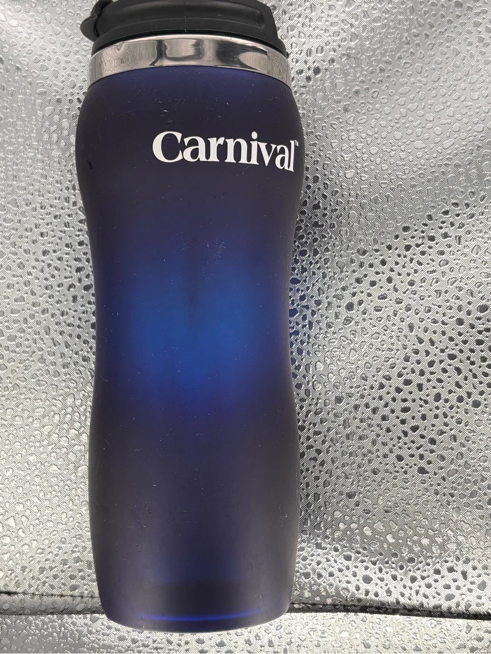 Carnival Branded Blue Travel Tumbler